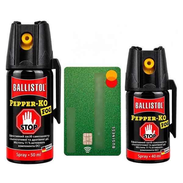 Перцевий газовий балончик Ballistol Pepper KO FOG 40 мл (аерозольний) 4290046 фото